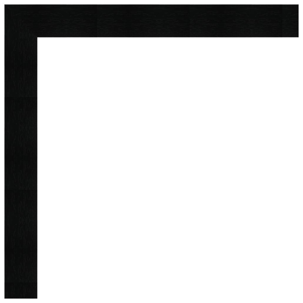 Cadres photos 40x60 Noir avec filet Argent, 3.4 cm de largeur 40x60  encadrement sur mesure